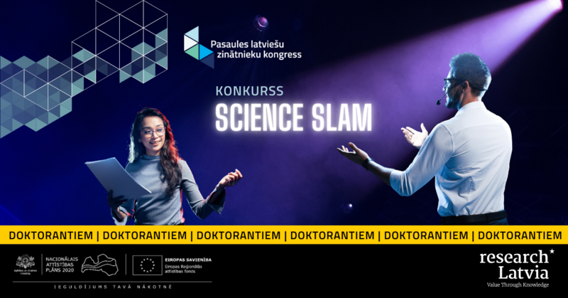 Doktorantus aicina piedalīties “Science Slam” konkursā 